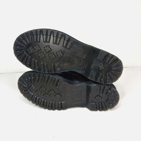 Dr. Martens Womens 6 Faux Fur Lined Lace-Up Leather Boots Black 1460 Serena - Picture 8 of 9